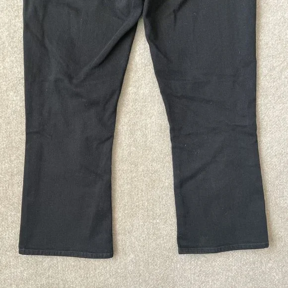 L'Agence Jeans Womens 27 Black Cropped Bootcut Stretch Denim Pants Designer - Picture 11 of 11